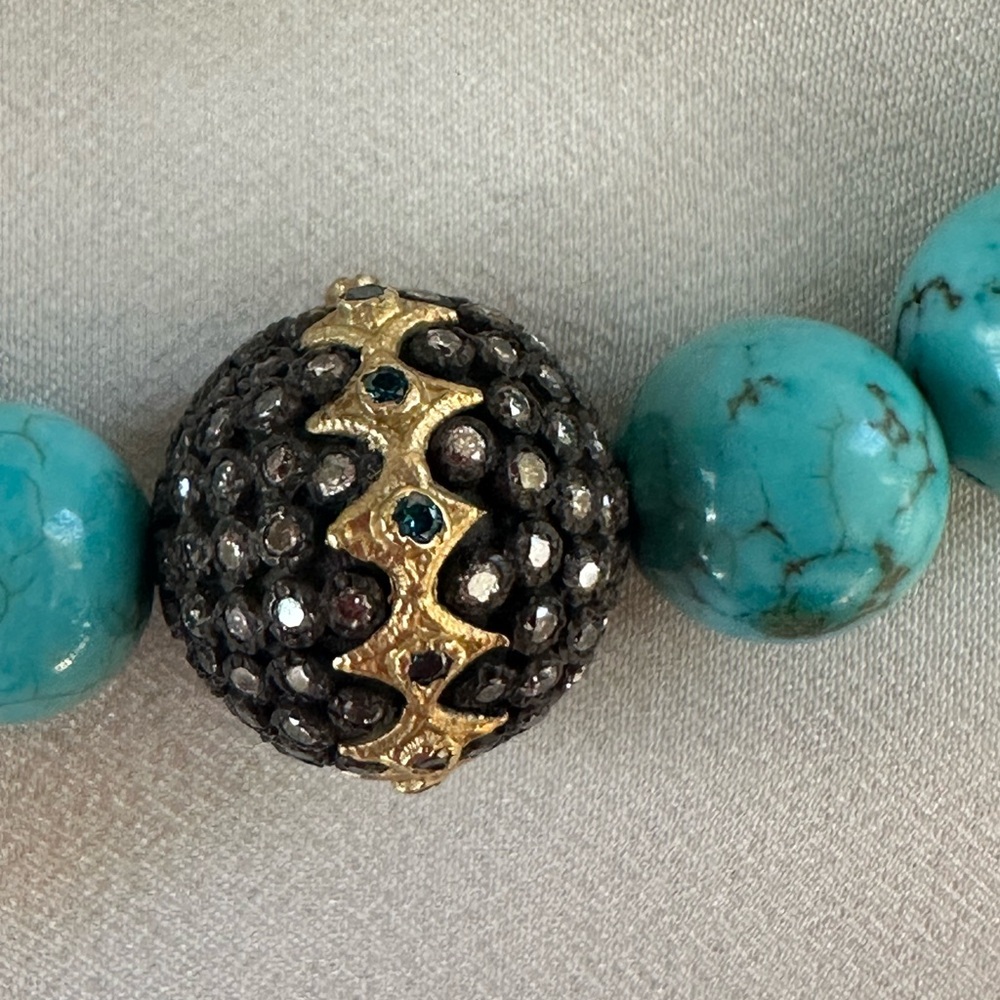 Armenta Diamond Magnesite Bead Bracelet • Mixed Metal Old World Pull Cord NWOT - Picture 5 of 10